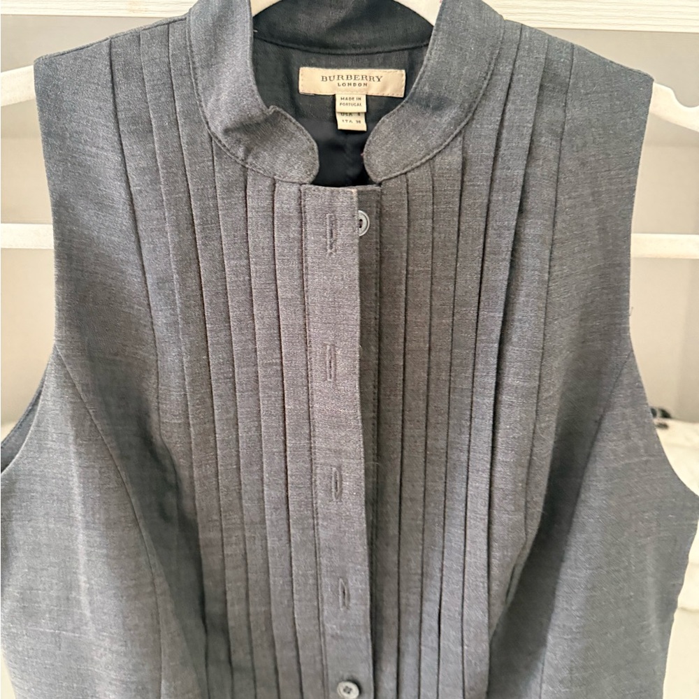 Authentic Burberry tuxedo bib dress